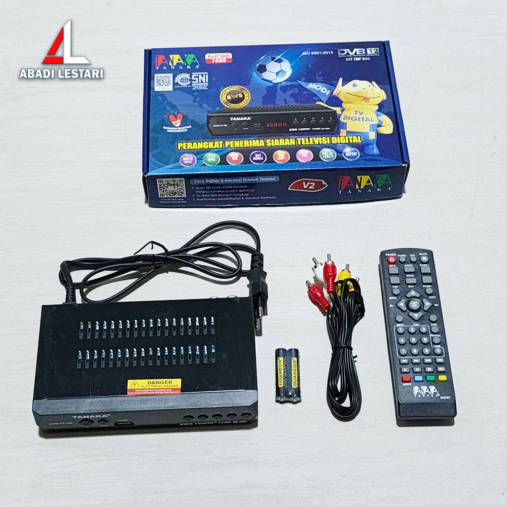 SET TOP BOX TV DIGITAL STB TANAKA RECEIVER TV DIGITAL PENERIMA SIARAN FULL HD SNI
