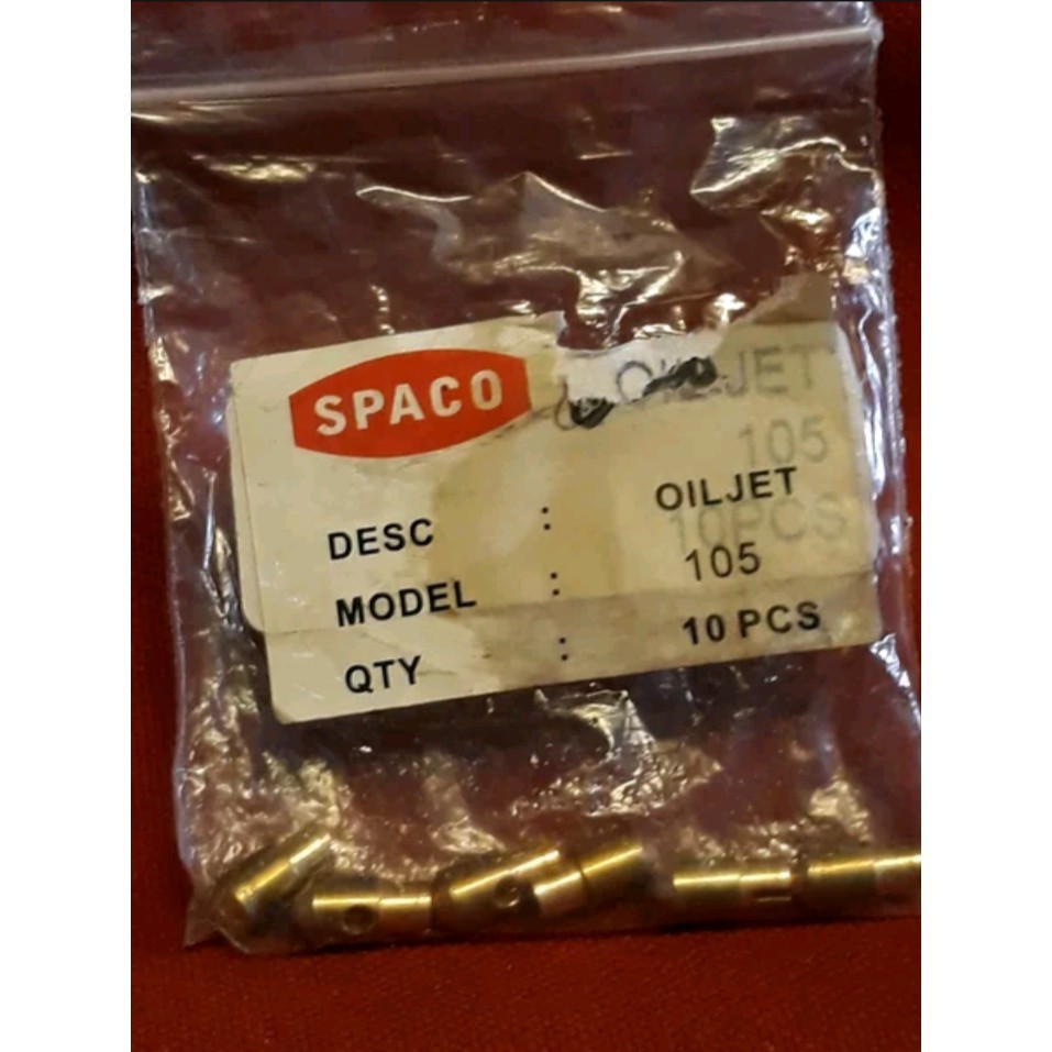 spuyer bensin mainjet size 105 spaco untuk karburator vespa