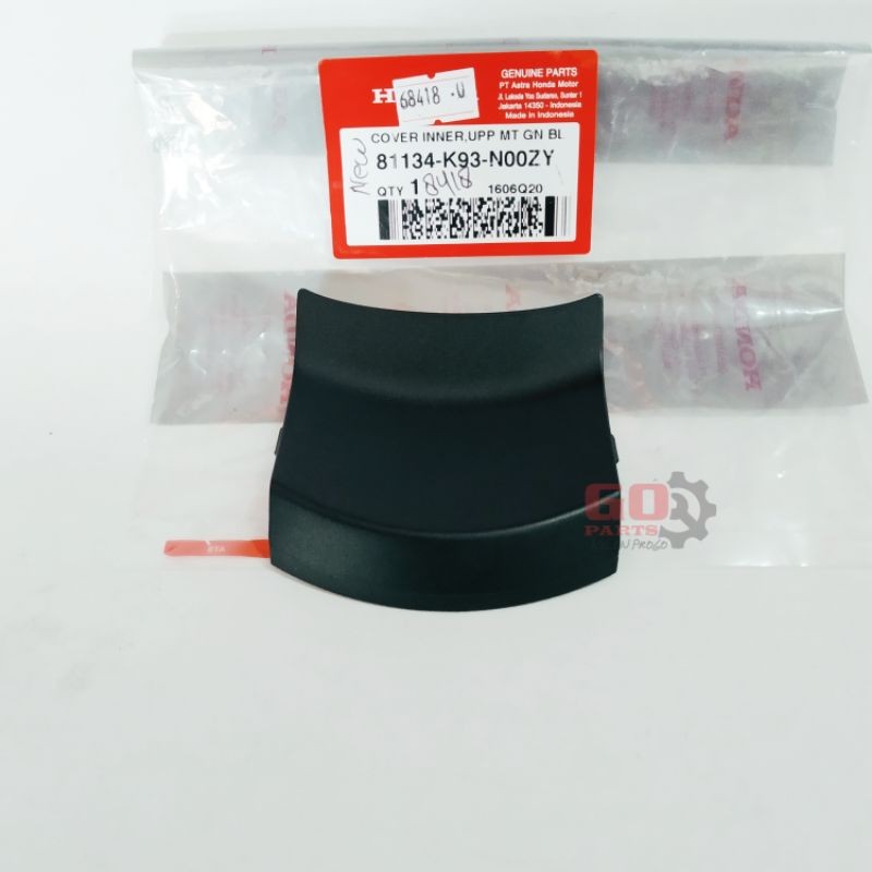 Cover Inner Upper sambungan body depan atas Hitam Doff Scoopy velg ring 12 k93 2017 - 2020 l