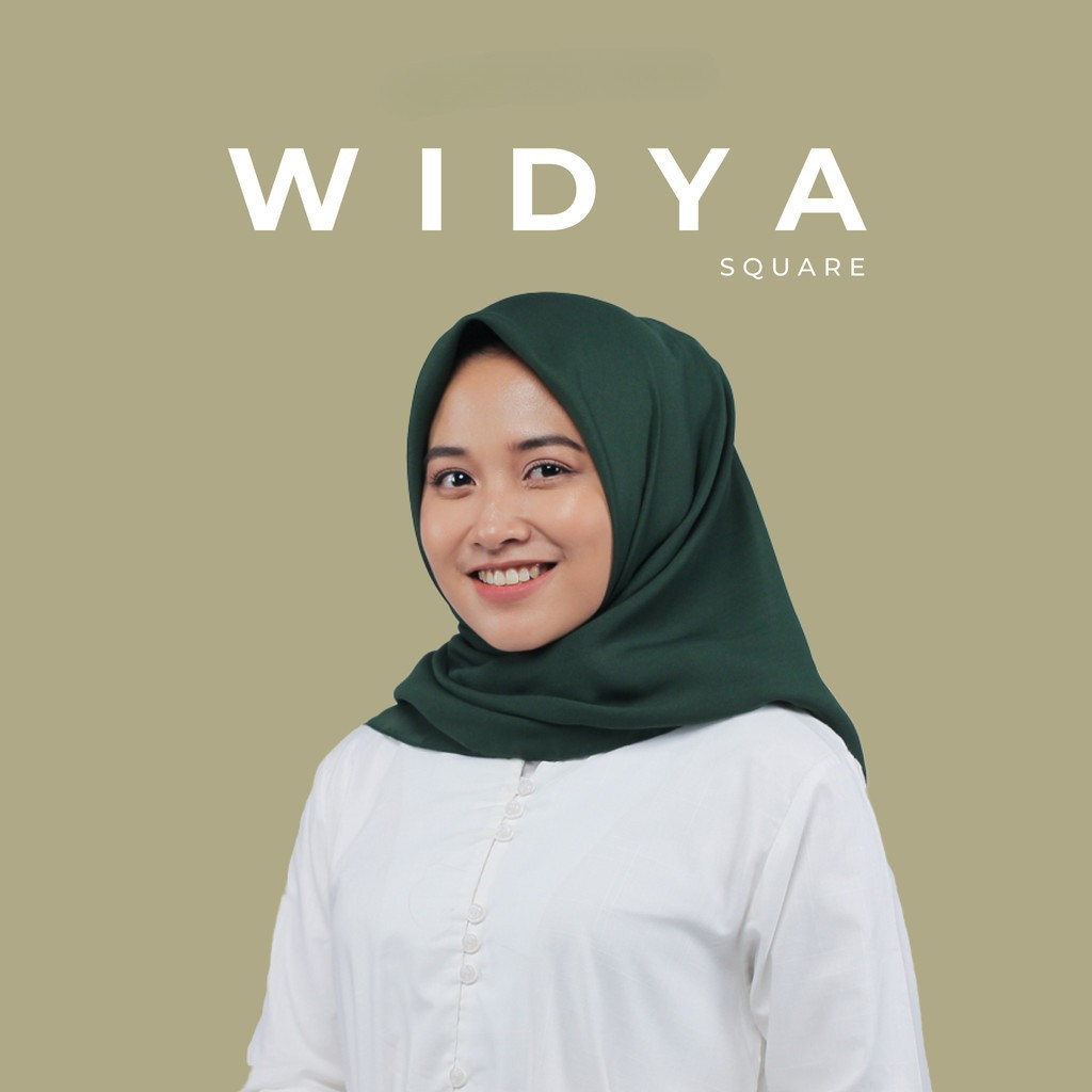 By. Nona Hijab WIDYA Segi empat Pollycotton Kerudung Square  Hijab Segiempat