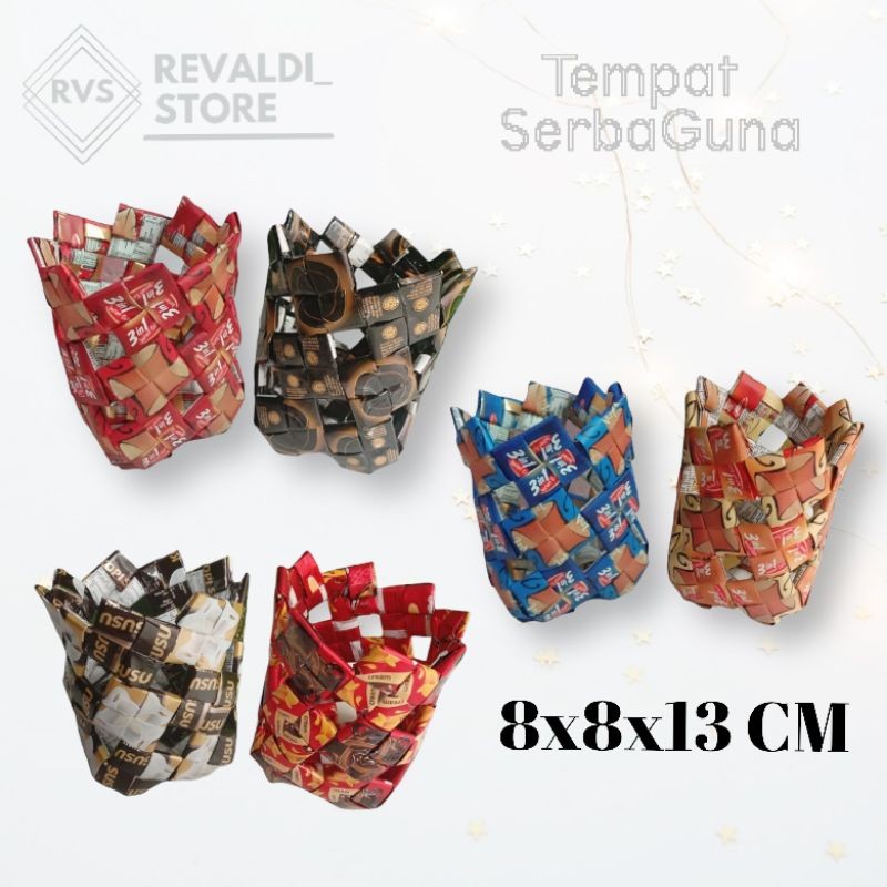 NEW Organizer - Bongkar Gudang TEMPAT SERBA GUNA DARI BUNGKUS KOPI UK.8x8x13 CM