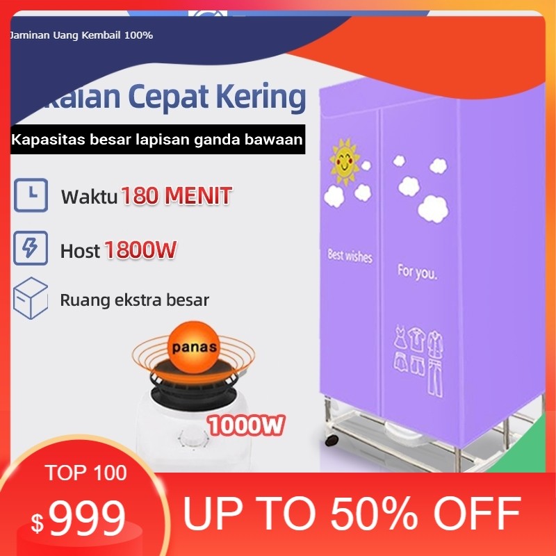 Elementmax Pengering pakaian berkapasitas besar mesin clothes pengering pakaian rumah tangga pakaian