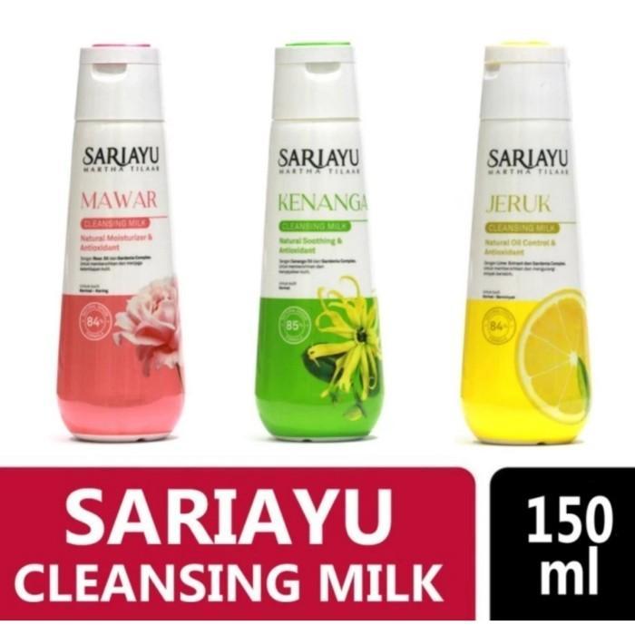 SARIAYU CLEANSING MILK / SUSU PEMBERSIH WAJAH MAWAR / JERUK / KENANGA 150ML