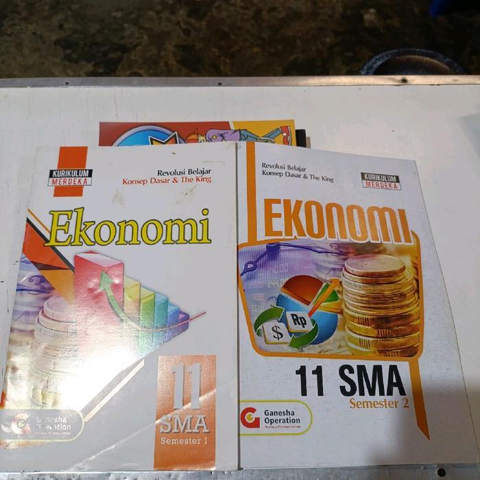 Buku Ekonomi Kelas 11 SMA Semester 1&2 kurikulum Merdeka - Ganesha Operation
