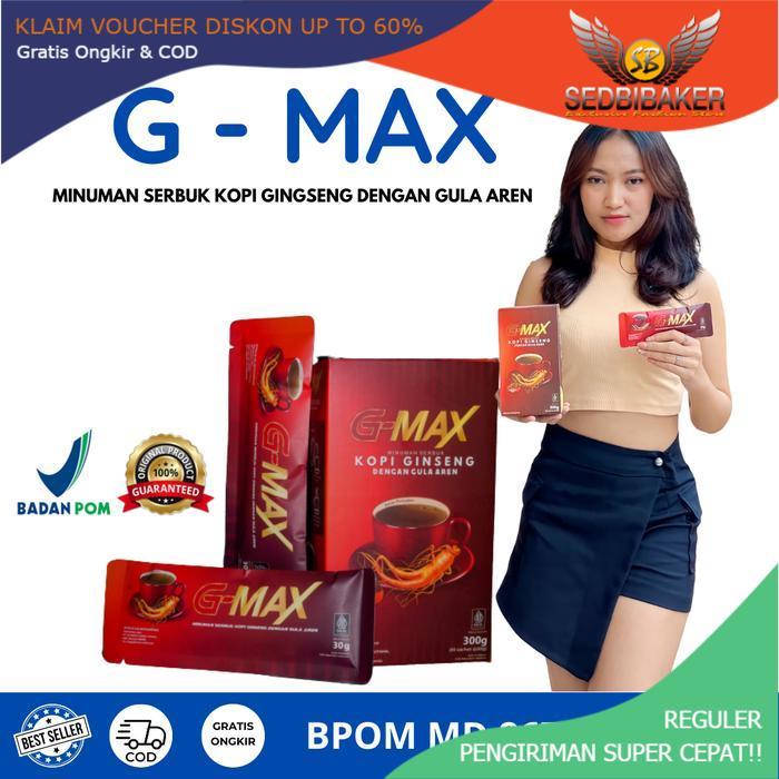 Kopi GMAX herbal stamina tahan lama kopi kuat ginseng Kopi Para pria Kuat Tahan Lama - Gmax 1 Sachet