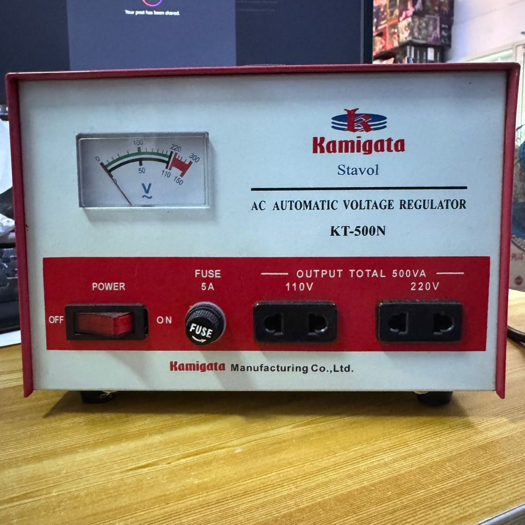 Kamigata Stavol AC Automatic Voltage Regulator KT - 500N