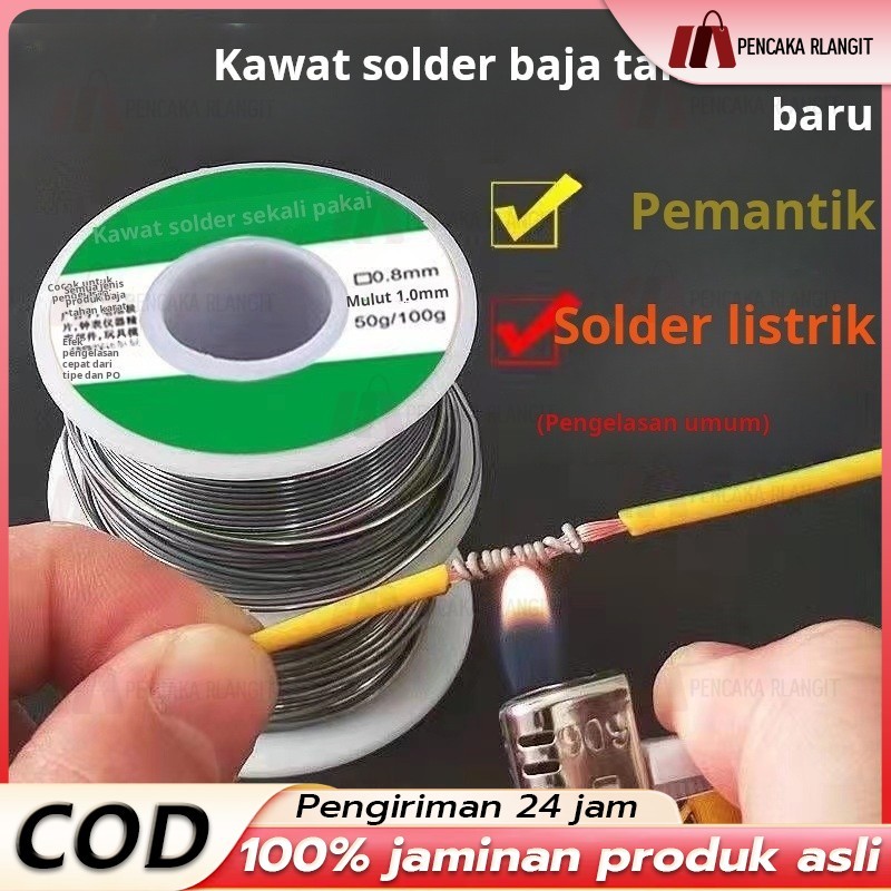 Kawat solder baru kawat timah solder universal kawat solder listrik nikel tembaga tanpa bersih kawat