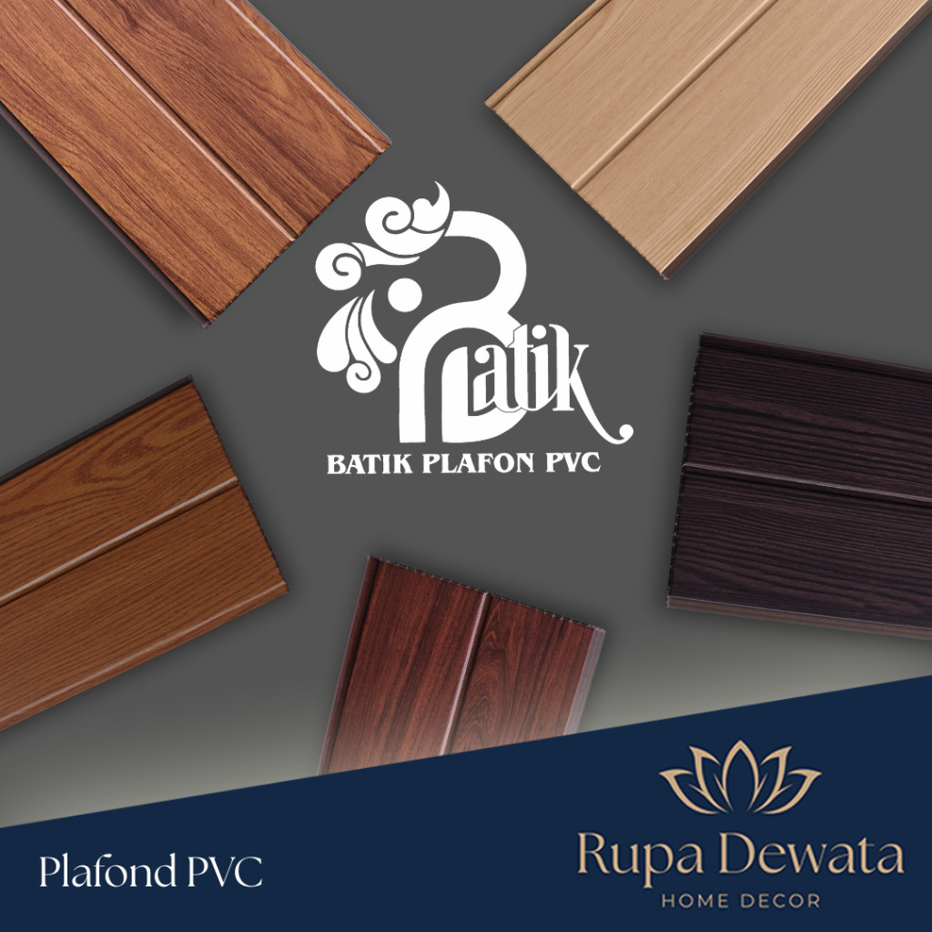 Plafon PVC Batik 6m Untuk Kolong Dapur