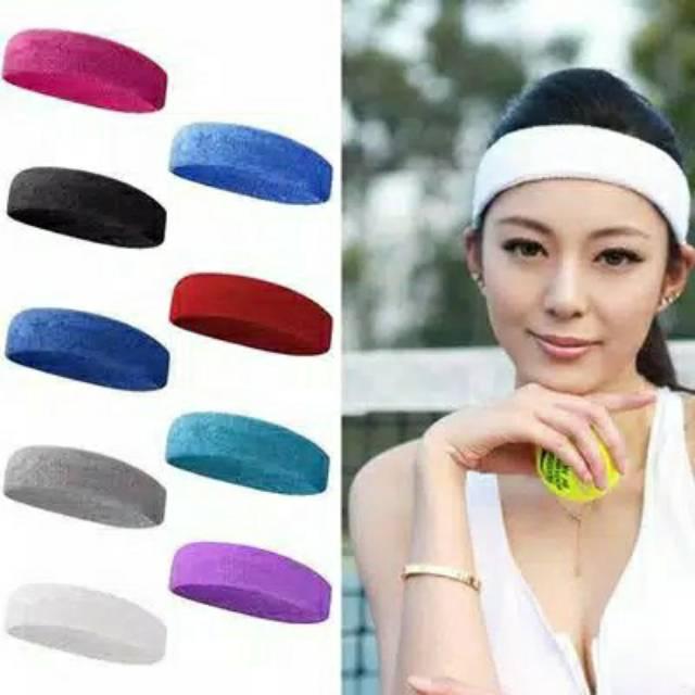 HEADBAND SPORT PRIA DAN WANITA POLOS