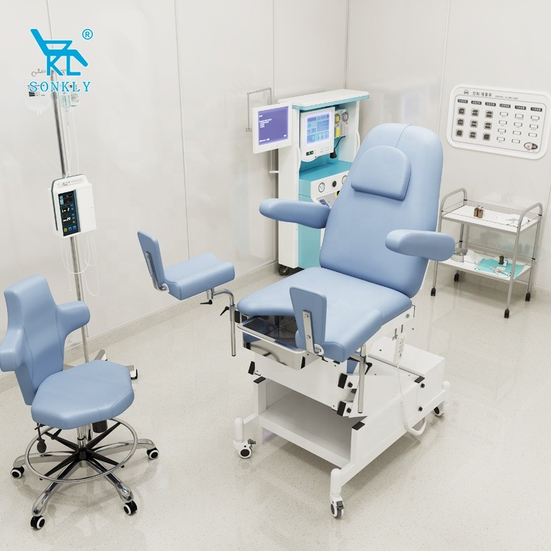 3 Motors Gynecological Bed Woman's Hospital Beds Examination Beds Medical Adjustable Examination Cha