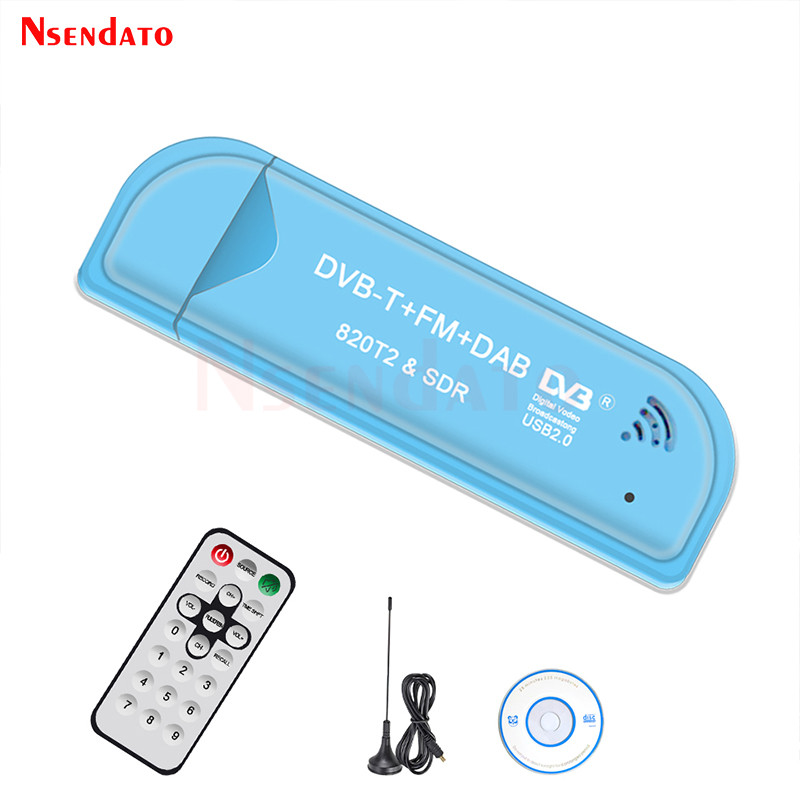 gital USB 2.0 TV Receiver Stick USB2.0 DVB-T SDR DAB FM HDTV TV Tuner Stick RTL2832U R820T2 Antenna 