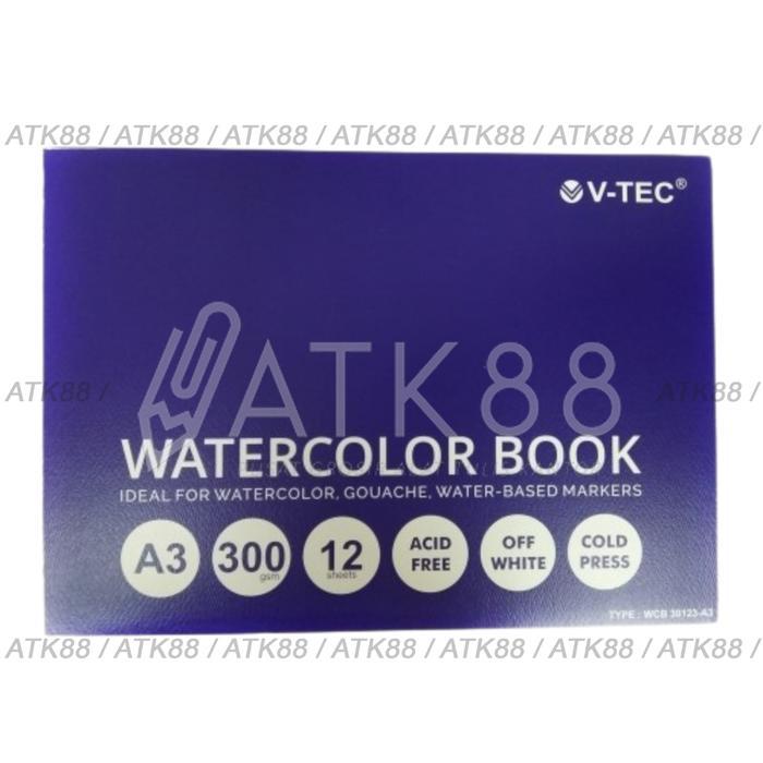 V-Tec Watercolor Book A3 300 gsm