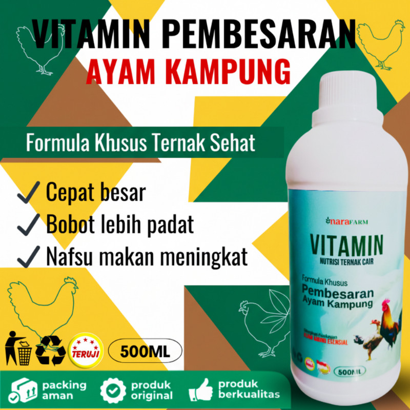 KJM - Vitamin ayam cepat besar,Pakan ayam kampung cepat besar,Vitamin Ayam cepat besar Untuk Ayam Ka