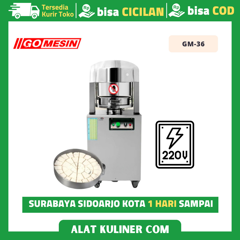 Dough Divider Mesin Pembagi Adonan Roti Otomatis Gomesin Gm-36