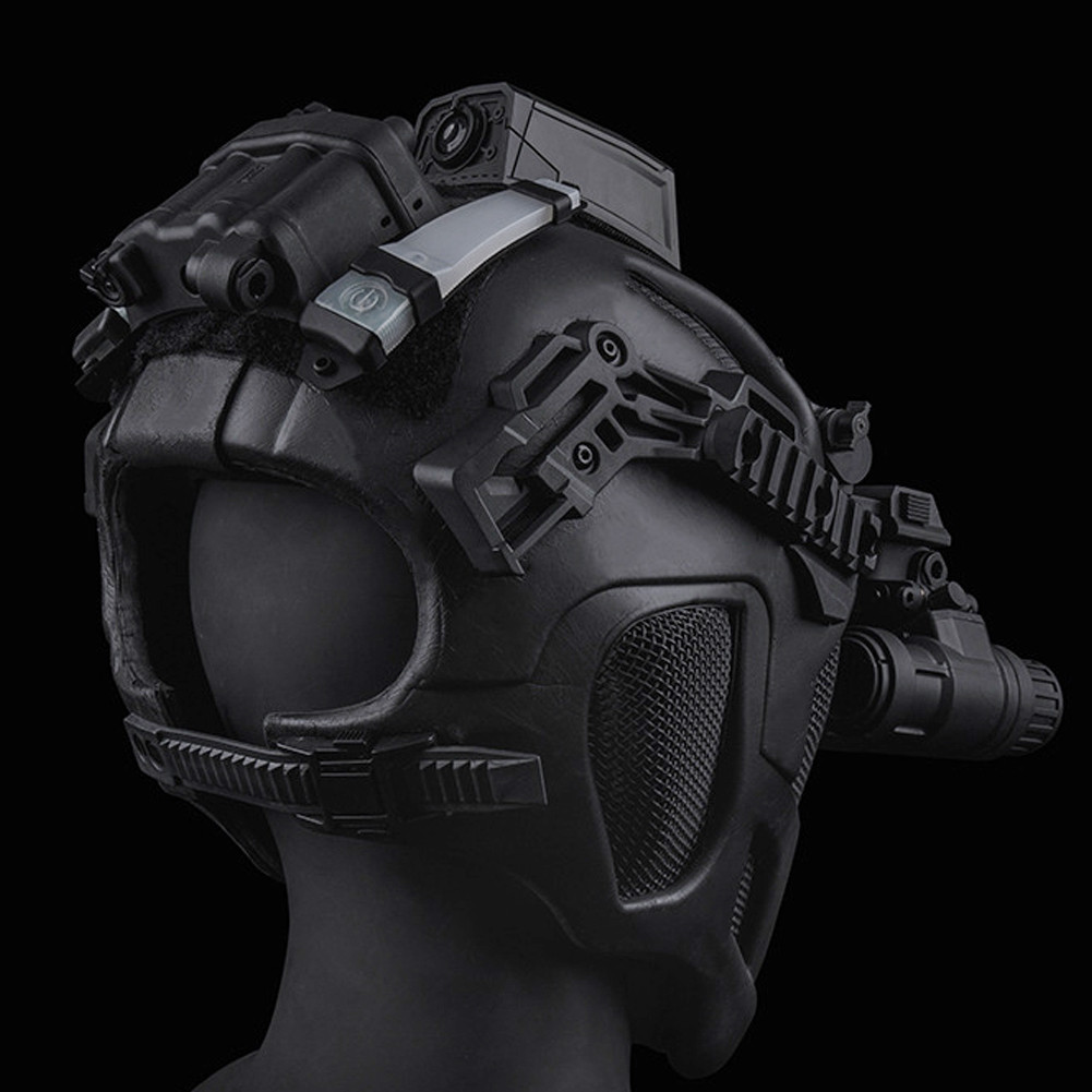 Full Protection Tactical Sports Helmet Full Face Steel Mesh Mask Airsoft Hunting Shooting Outdoor Ri