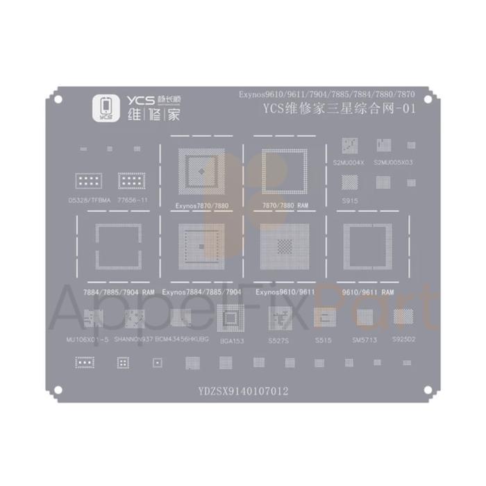 YCS BGA STENCIL IC SAMSUNG UNIVERSAL MEDIATEK -  YDZSX9140107012