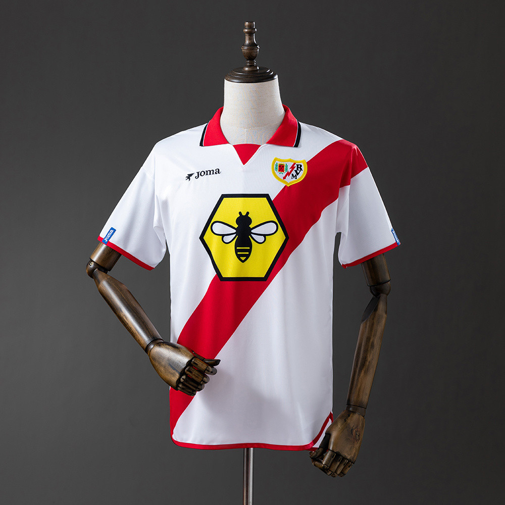 Jersey Retro 01/02 Rayo Vallecano Home T shirt pria