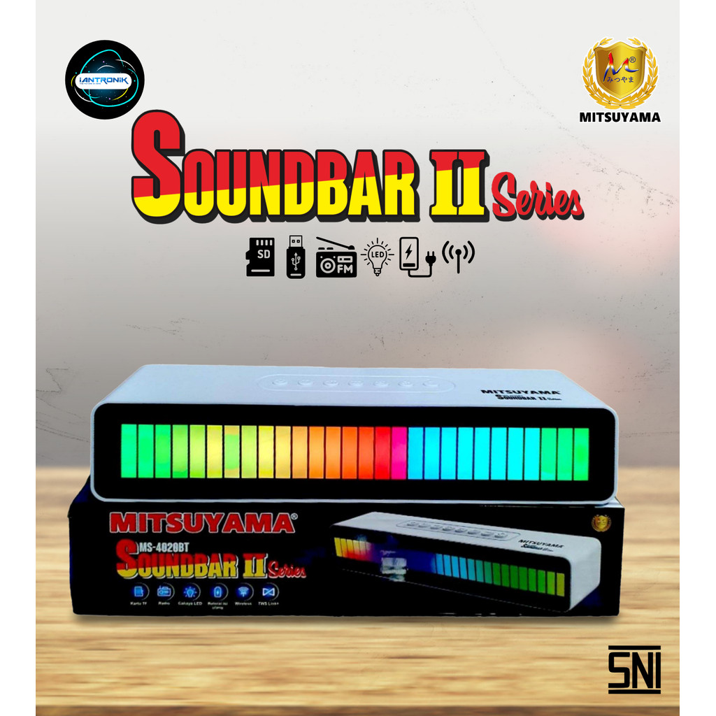 MITSUYAMA Portable Loudspeaker SOUNDBAR 2 SERIES MS-4020BT sudah bisa KARAOKE