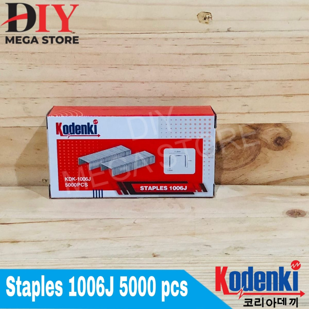 Kodenki isi staples tembak (angin) 1006J refill steples 1006 J 5000pcs Kodenki isi staples tembak (a