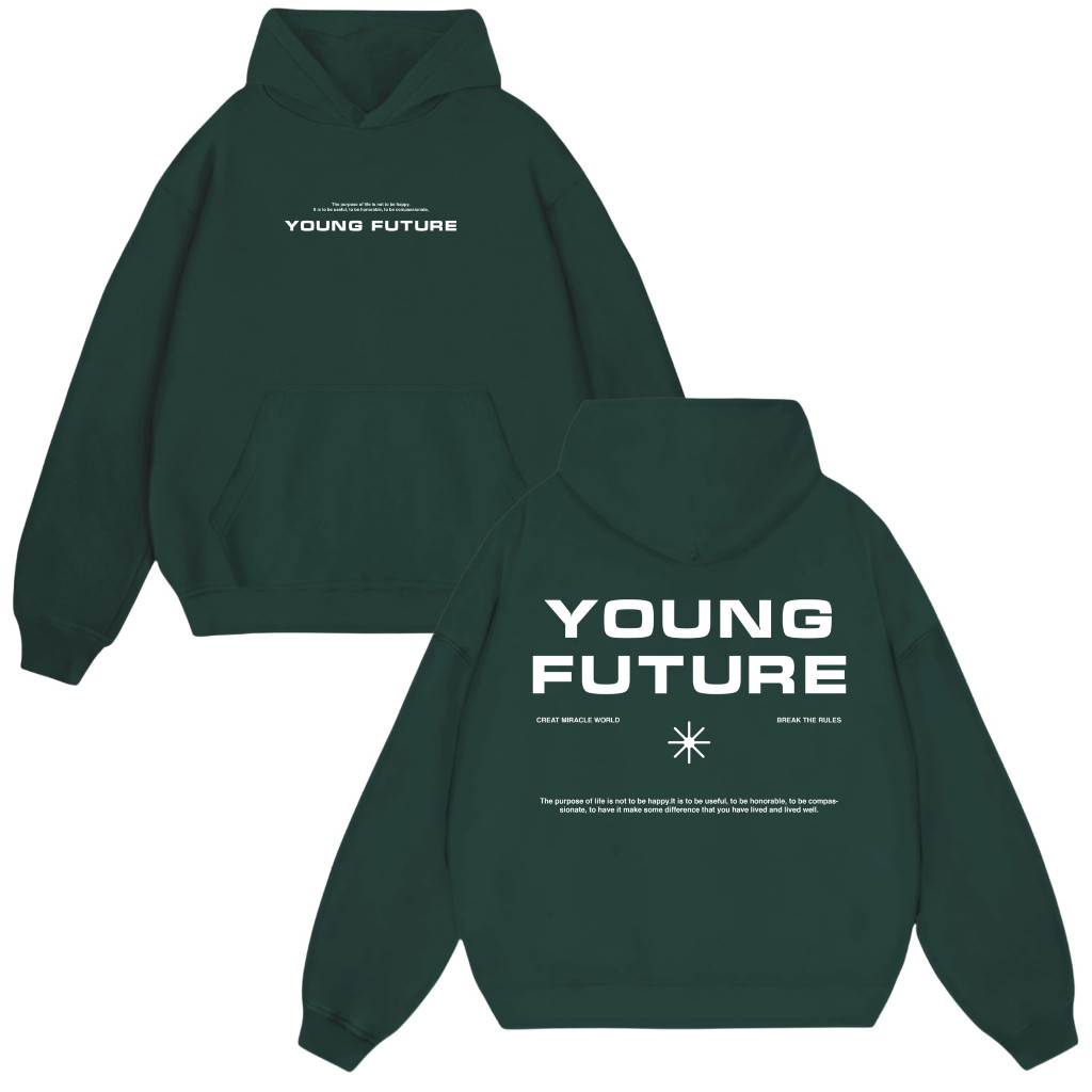 Lettucy Hoodie Boxy Fleece Cotton Cvc | Hoodie Boxy Break The Rules puff