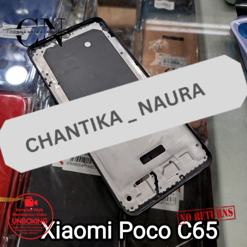 Frame Tulang Tengah Xiaomi Poco C65 Tulang Lcd Tatakan Mesin