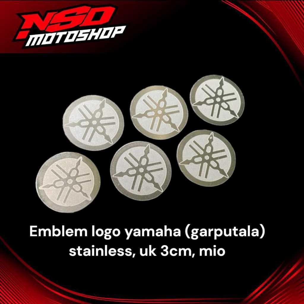 Emblem Logo Yamaha Stainless Logo Yamaha Tameng Mio Stainless