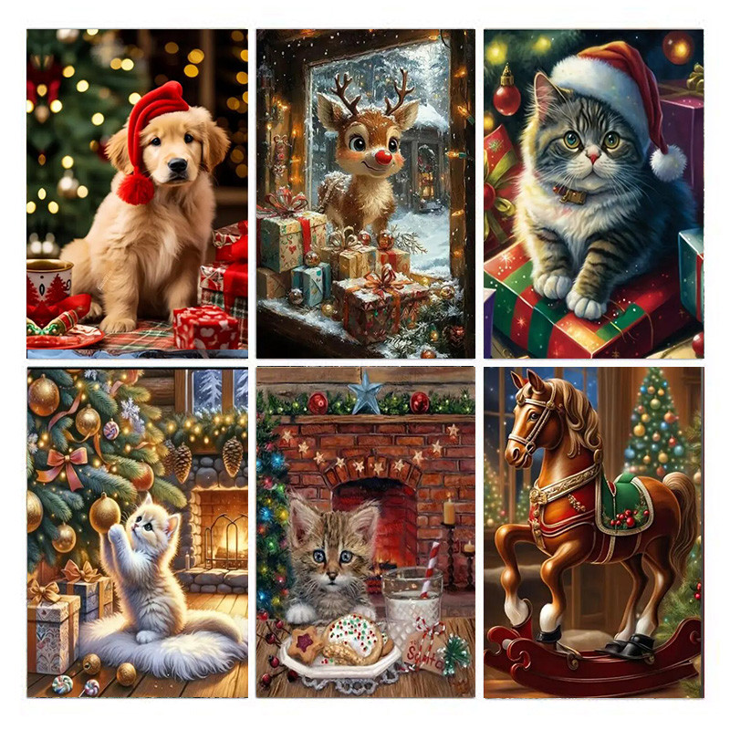 AB diamond painting,  animal 5D diamond painting, diamond painting kit for adults and beginners, DIY