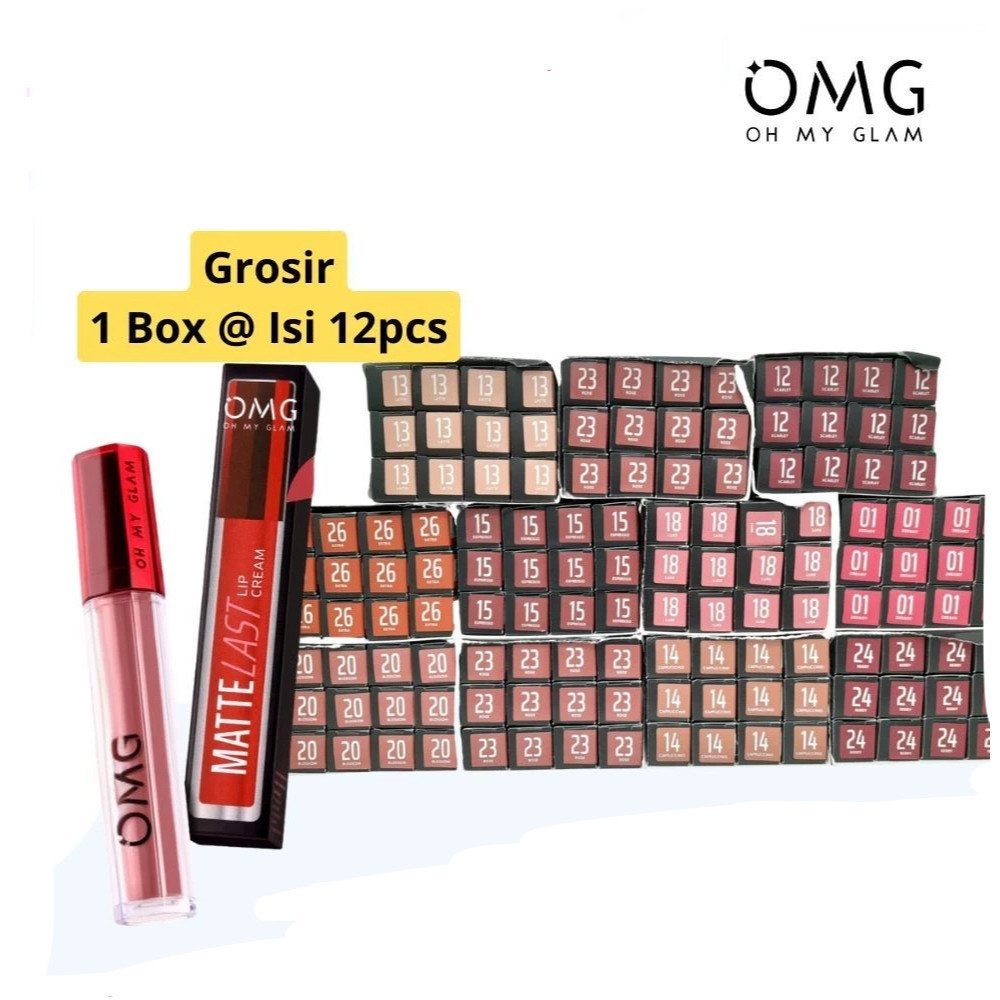 (GROSIR) OMG OH MY GLAM Mattelast Lip Cream