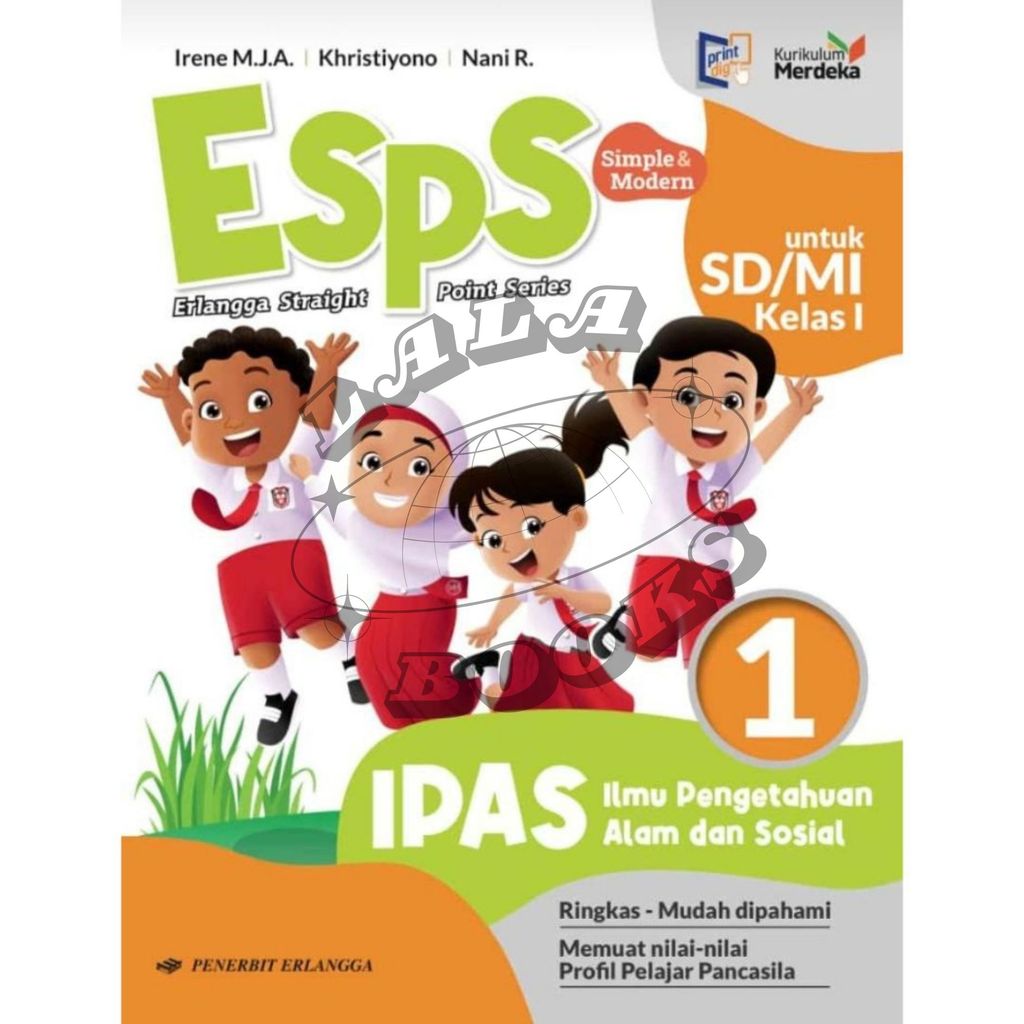 LaLa Books - Esps Ipas  Kelas 1 2 3 4 5 6 SD MI Kurikulum Merdeka
