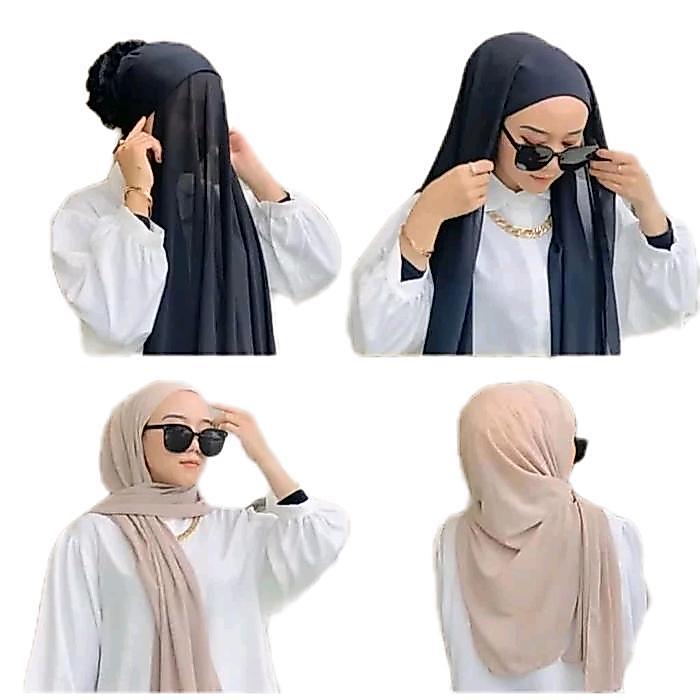 pashmina oval inner konde/pashmina oval inner/pashmina oval-Jilbab Instan Ceruty Panjang