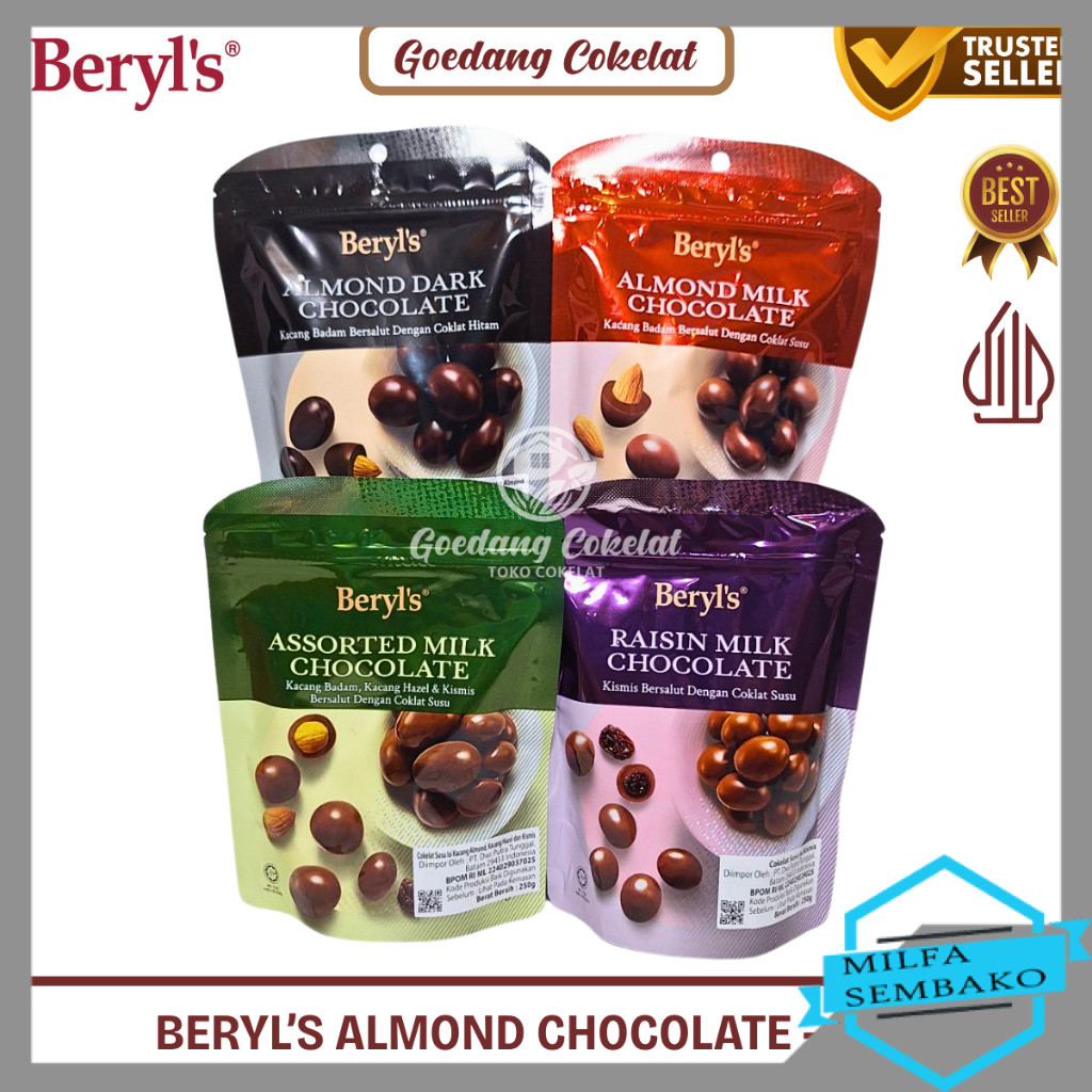 HS1313 Beryl's Beryls Coklat Cokelat Impor Malaysia 250g