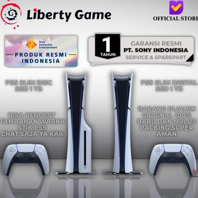 PS5 Console Pro & Slim Model / PS5 Slim Console Disc & Digital Version SSD 1TB / PS5 Pro Digital Ver