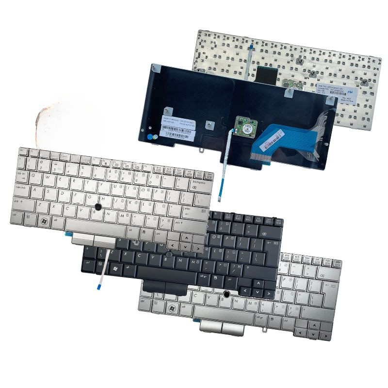 New FOR HP Elitebook 2760P 2760 2740 2740P laptop keyboard silver MP-09B63US64421 with Point Stick 9