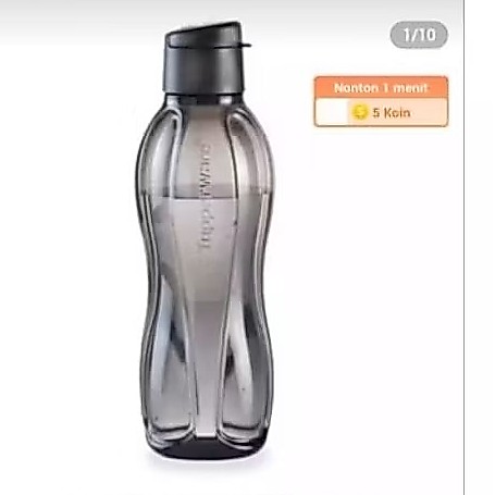 Botol Eco Tupperware Hitam 750ml Ecoman Eco Man Black Serries