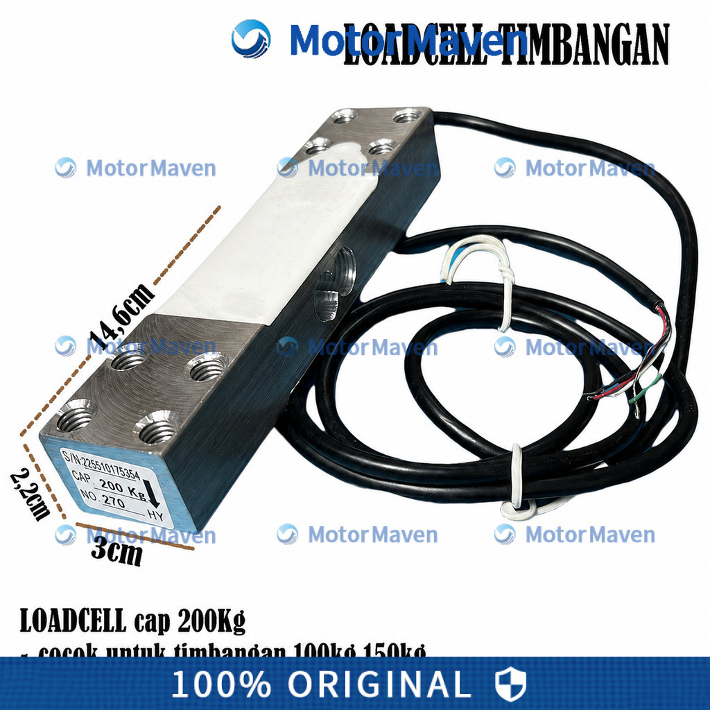 Loadcell Capasitas 180Kg Loadcell 100Kg 150Kg Sensor Timbangan Digital