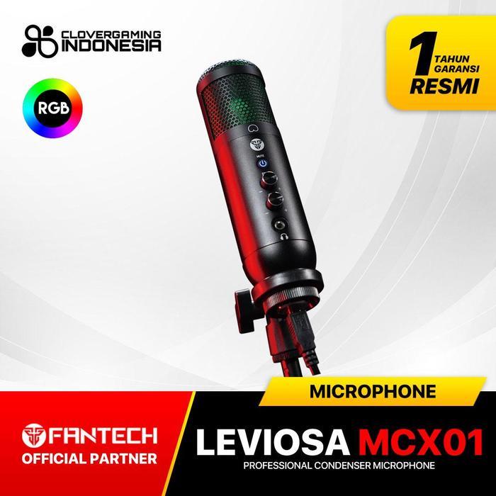 Fantech LEVIOSA MCX01 Condenser Microphone USB for PC Laptop Streaming - Leviosa MCX01