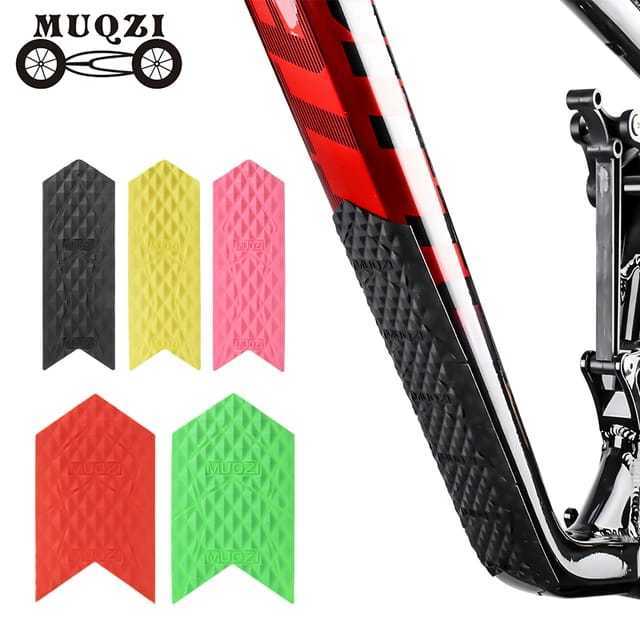Foto Muqzi pelindung cover chainstay down tube frame guard protector rubber silikon 3M sepeda