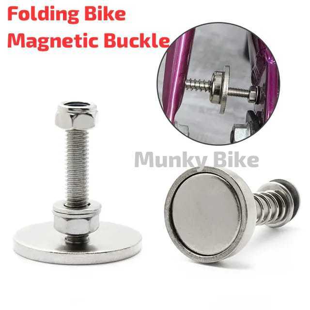 Foto Magnet Pengunci Lock Frame Kunci Lipatan Anti Longgar Sepeda Lipat Seli Folding Bike