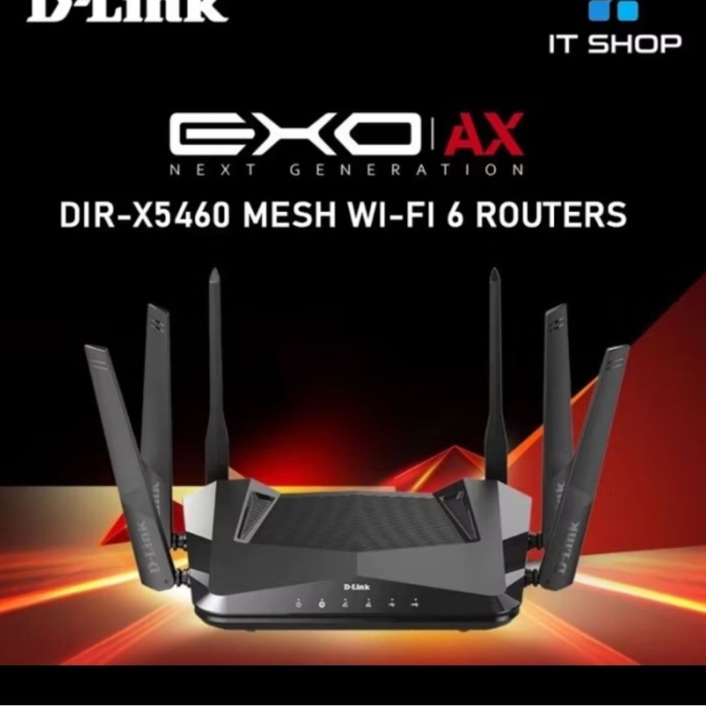 ROUTER D-LINK DIR-X5460 / X1560 ANTENA 6 WIFI 6 PLUS ADAPTOR