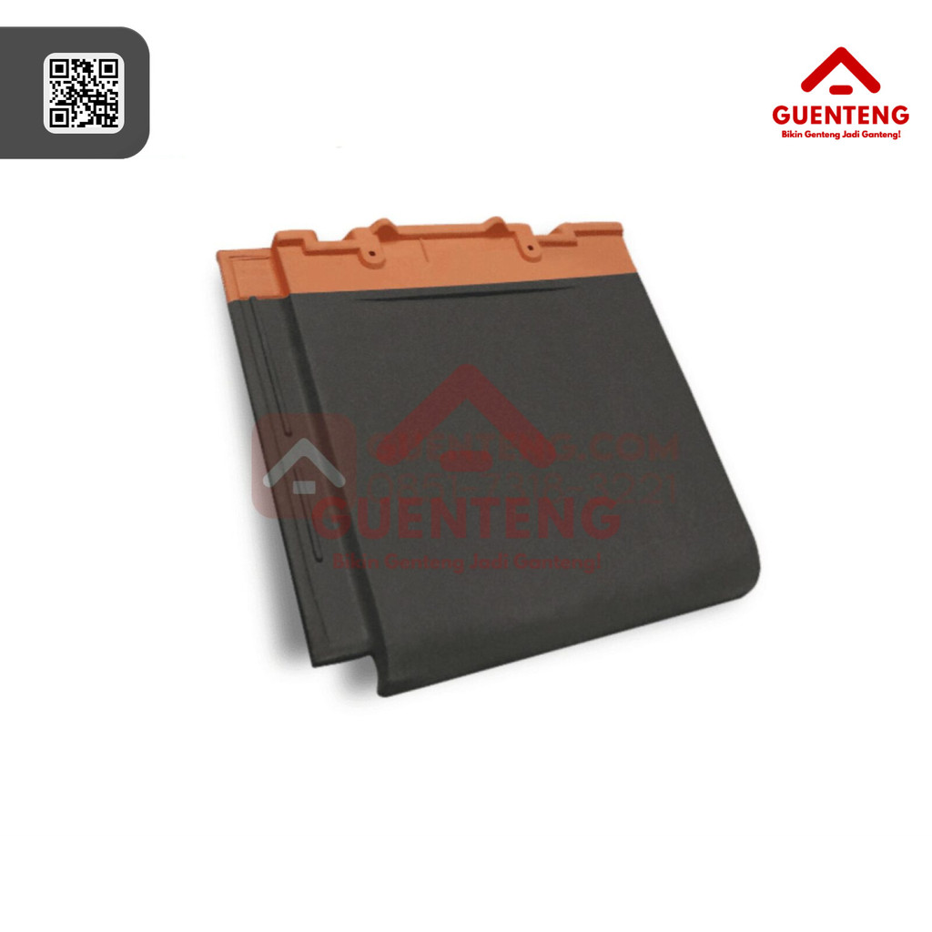 Genteng Keramik Kanmuri Full Flat Medi Gray Kw1/ Genteng Keramik Murah