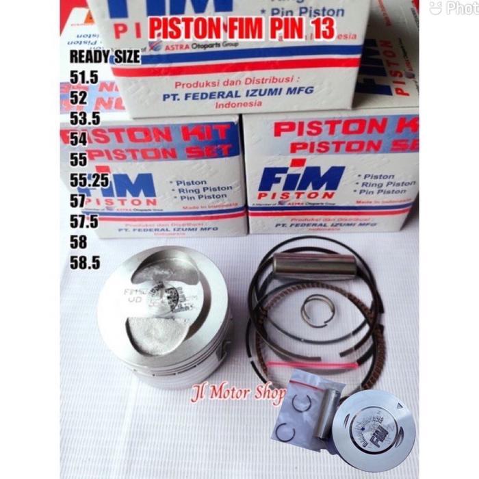 SEHER PISTON FIM FIM IZUMI PIN13 51 51.5 52 52.5 53.5 54 55 55.25 57 57.5 58 58.5 59 JUPITER - 51 MM