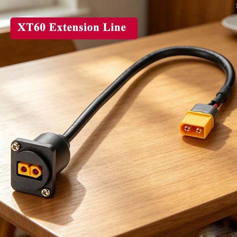 XT60 Extension Cable for Model Aircraft/ Battery XT60 Male to Female Connection Line XT60 Circular T