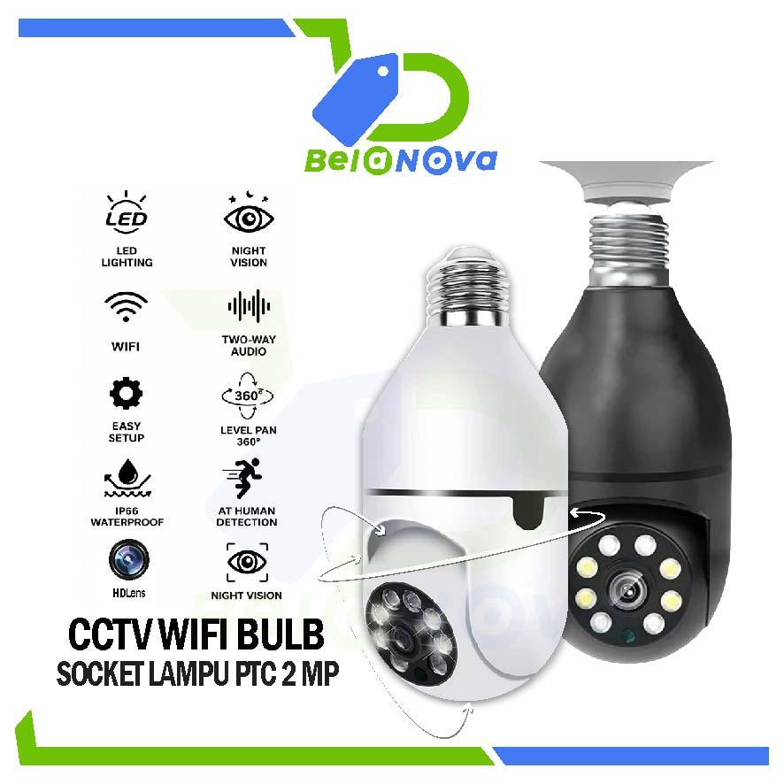CCTV PTZ CAMERA WIFI Dome Model Lampu  CCTV - Dengan LED BOHLAM CCTV
