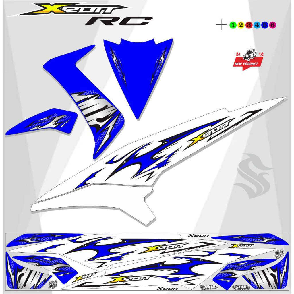STRIPING VARIASI MOTOR XEON / STIKER XEON RC
