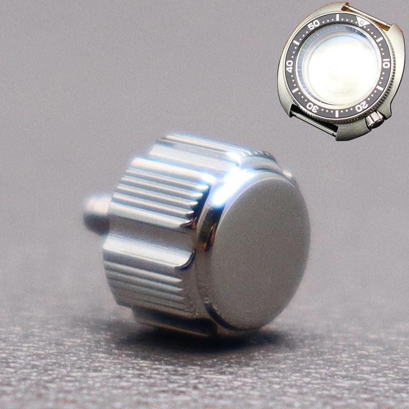 6.5mm Watch Crown Stainless Steel Accessories Parts For Seiko 44mm SKX 6105 Case SKX009 SKX013 SKX00