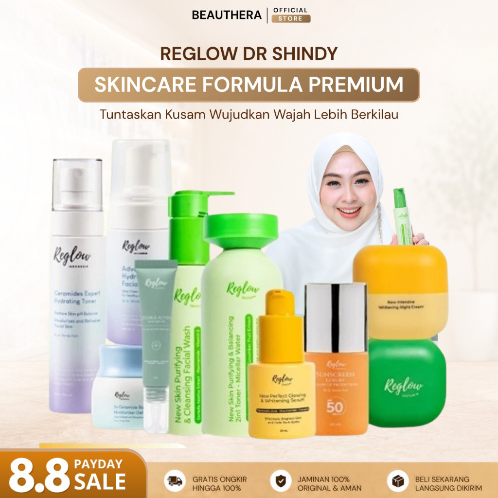 Paket Skin Care Reglow Skincare Original dr Shindy Perawatan Kecantikan Pencerah dan Glowing Pemutih
