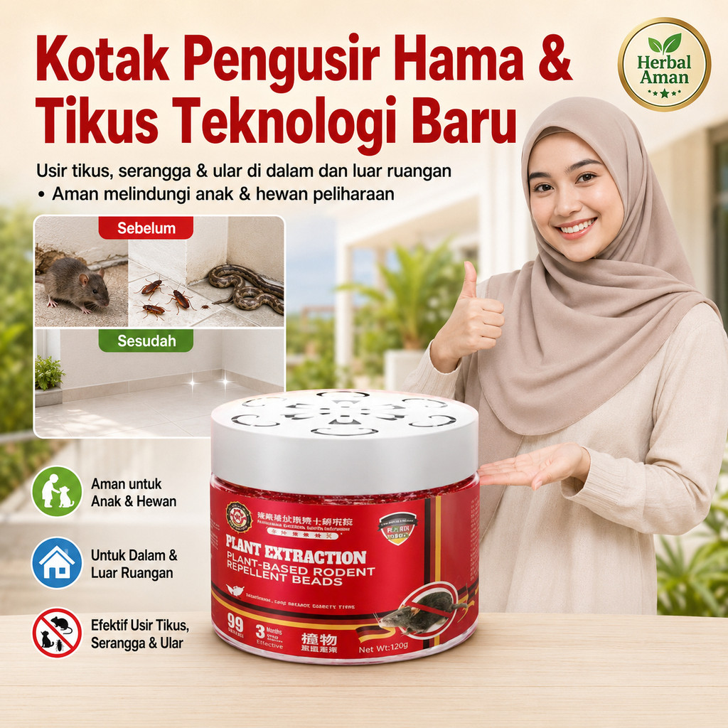 Penawaran Promosi: [Teknologi Baru Jerman] Kotak Pengusir Hama Dan Tikus Rumah Tangga Dalam Ruangan 