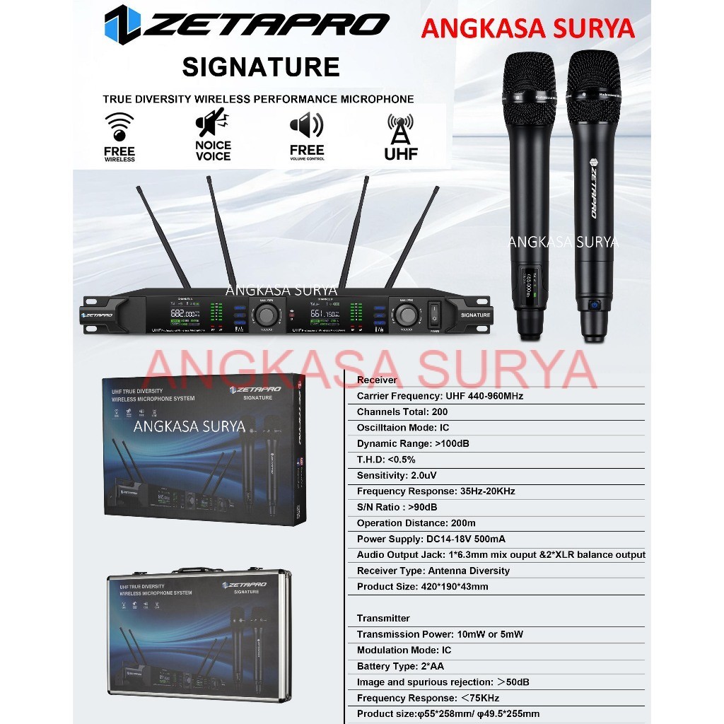 MIC WIRELESS ZETAPRO SIGNATURE  ORIGINAL / Zetapro Signature / ZETAPRO ORIGINAL