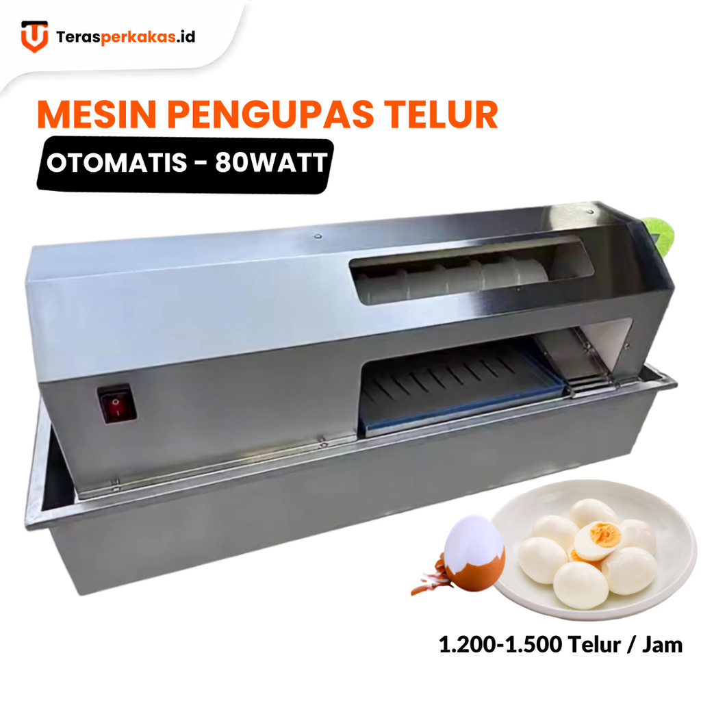 Mesin Pengupas Telur Otomatis Alat Kupas Kulit Telur Rebus 1500/Jam