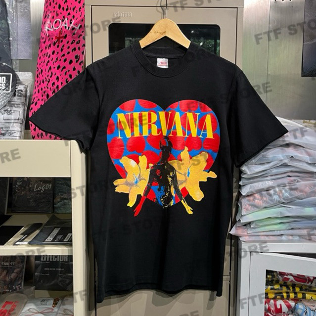 Nirvana - HSB X In Utero Tshirt Hitam Katun Unik